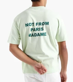 Drole De Monsieur Le T-Shirt Slogan Light Green