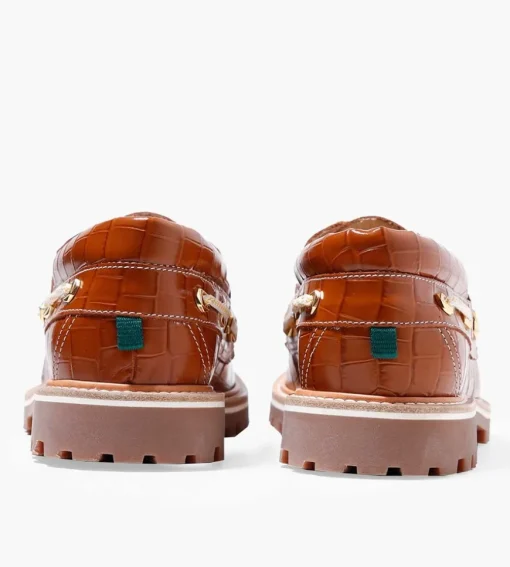 Filling Pieces Classic Boatshoe Croc Gold