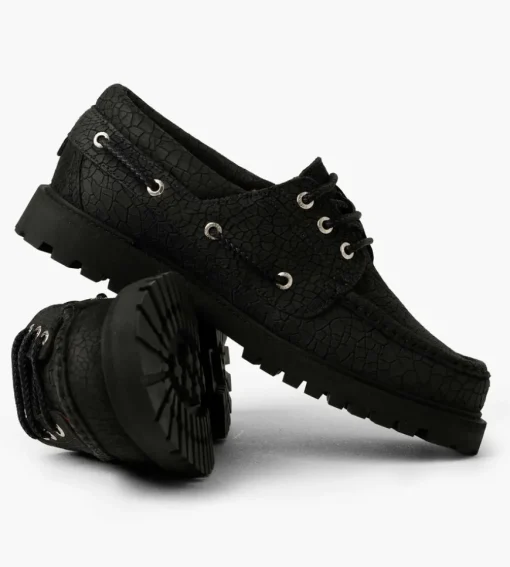 Filling Pieces Fp Boatshoe All Black
