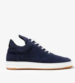 Filling Pieces Low Top Suede Dark Blue