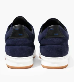 Filling Pieces Low Top Suede Dark Blue