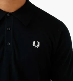 Fred Perry Raglan Sleeve Knit Shirt Navy