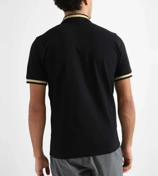 Fred Perry Single Tipped Fred Perry Shirt Black Champagne