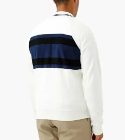 Fred Perry Towelling Bomber Jacket Snow White