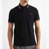 Fred Perry Twin Tipped Fred Perry Shirt Black White Red