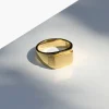 Golia Stick-Out Signet Ring Big Gold