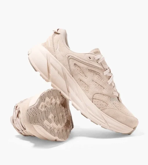 Hoka U Clifton L Suede Taupe