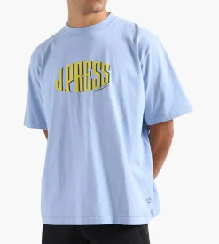 J.Press Logo-T Shirt Sax Blue