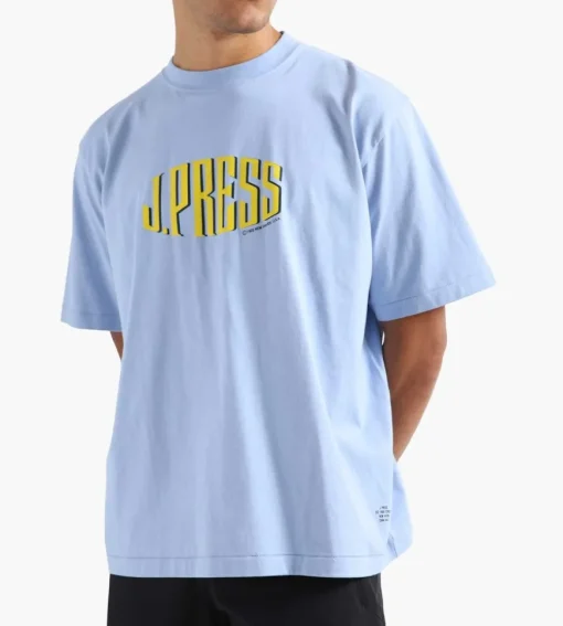 J.Press Logo-T Shirt Sax Blue