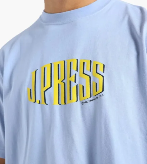 J.Press Logo-T Shirt Sax Blue