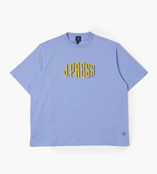 J.Press Logo-T Shirt Sax Blue
