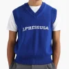 J.Press V Neck Vest Sweater Blue