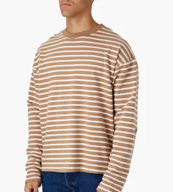 Khaki Lemon Striped Sweat