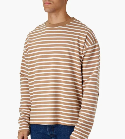 Khaki Lemon Striped Sweat