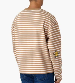 Khaki Lemon Striped Sweat