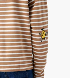 Khaki Lemon Striped Sweat