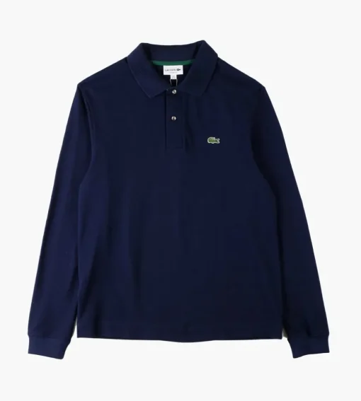 Lacoste 1Hp4 Men's L S Polo 08 Navy Blue