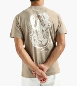 Libertine-Libertine Beat Lobster Club T-Shirt Taupe