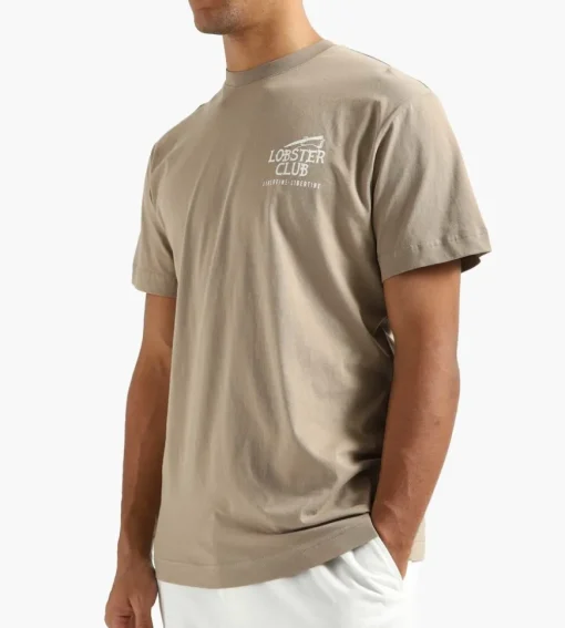 Libertine-Libertine Beat Lobster Club T-Shirt Taupe