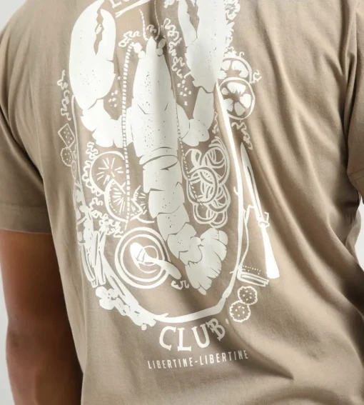 Libertine-Libertine Beat Lobster Club T-Shirt Taupe