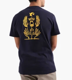 Libertine-Libertine Beat Peace T-Shirt Dark Navy