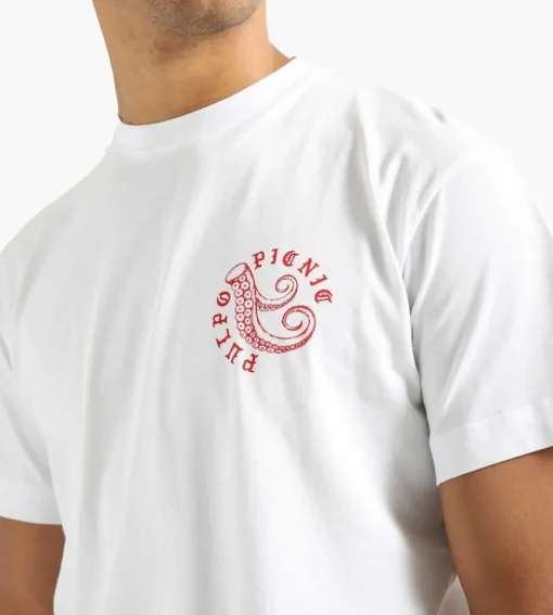 Libertine-Libertine Beat Pulpo Picnic Ii T-Shirt White