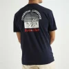 Libertine-Libertine Beat Swim Club T-Shirt Dark Navy