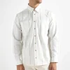 Libertine-Libertine Canyon Shirt White Khaki Stripes