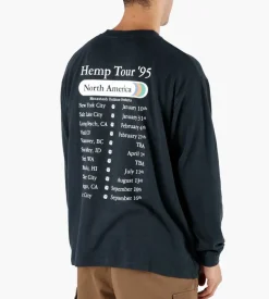 Manastash Hemp Longsleeve Tee Hemp Tour Black
