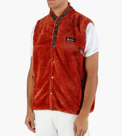 Manastash Thermal Fleece Vest Rust