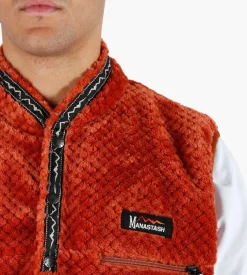 Manastash Thermal Fleece Vest Rust