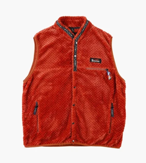 Manastash Thermal Fleece Vest Rust
