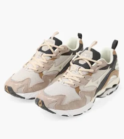 Mizuno Wave Rider 10 Silver Cloud Snow White Tiger's Eye