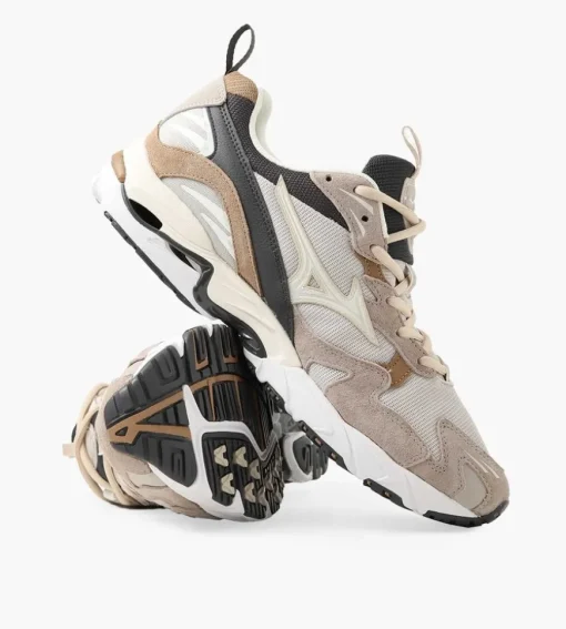 Mizuno Wave Rider 10 Silver Cloud Snow White Tiger's Eye