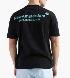 New Amsterdam Surf Association Logo Tee Black Pool