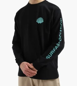 New Amsterdam Surf Association Logo Longsleeve Black