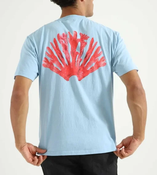 New Amsterdam Surf Association Coral Tee Blue