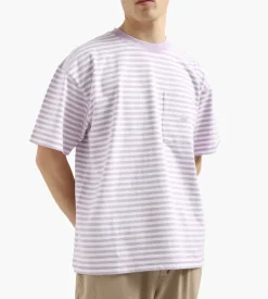 New Amsterdam Surf Association Wax Tee Lilac Stripe