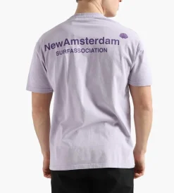 New Amsterdam Surf Association Logo Tee Lilac