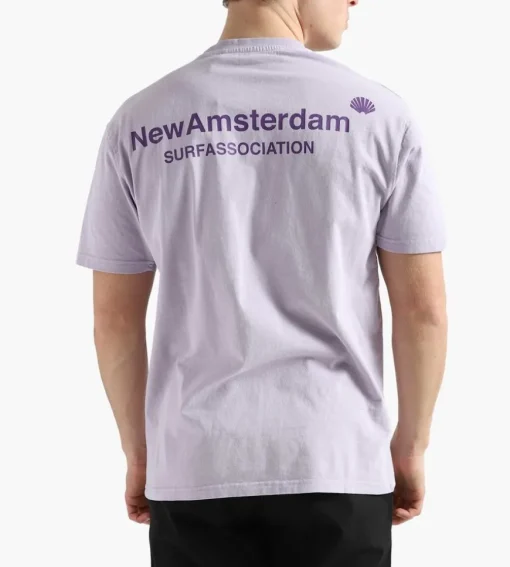New Amsterdam Surf Association Logo Tee Lilac