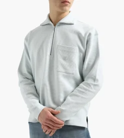 New Amsterdam Surf Association Tide Half Zip Light Blue