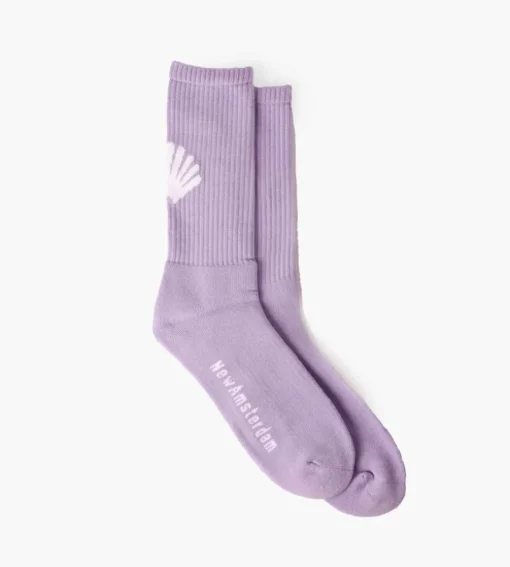 New Amsterdam Surf Association Logo Sock Lilac
