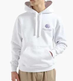 New Amsterdam Surf Association Logo Hoodie White Lilac