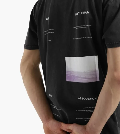 New Amsterdam Surf Association Explain Tee Black