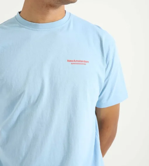 New Amsterdam Surf Association Coral Tee Blue