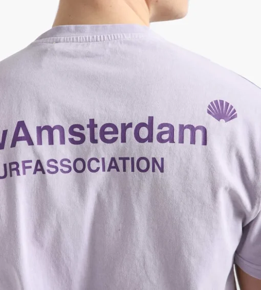 New Amsterdam Surf Association Logo Tee Lilac
