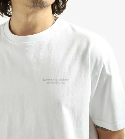 New Amsterdam Surf Association Name Tee White