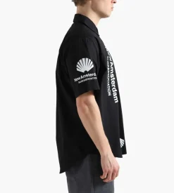 New Amsterdam Surf Association Beach Shirt Shortsleeve Black Logo