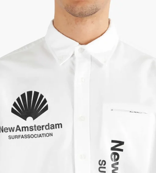 New Amsterdam Surf Association Beach Shirt Logo