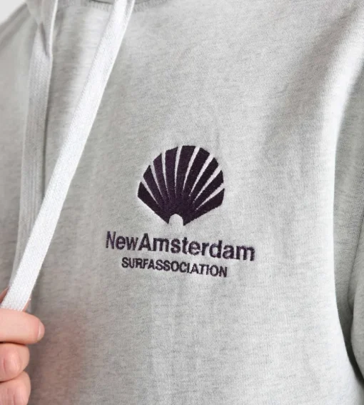 New Amsterdam Surf Association Logo Hoodie Ash Acai